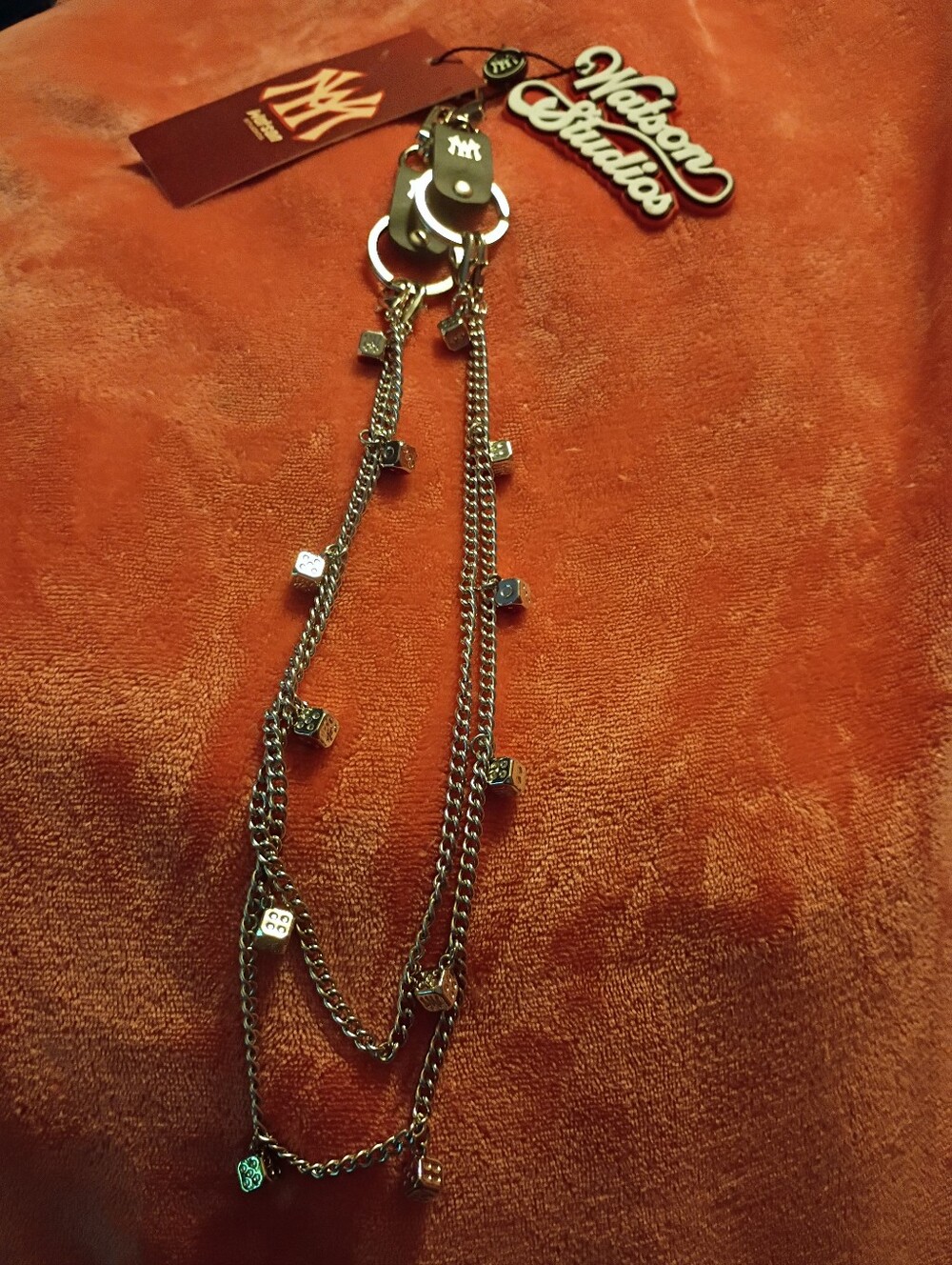 New Men Women  Watson Dice Wallet Key Chain  Jeans Chain Biker Motorcycle